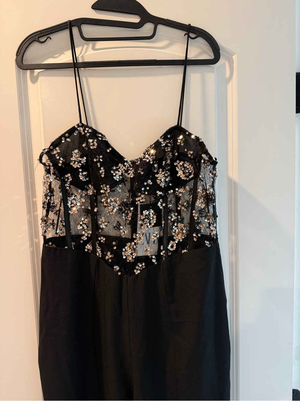 NWT Zara Sequin Jumpsuit